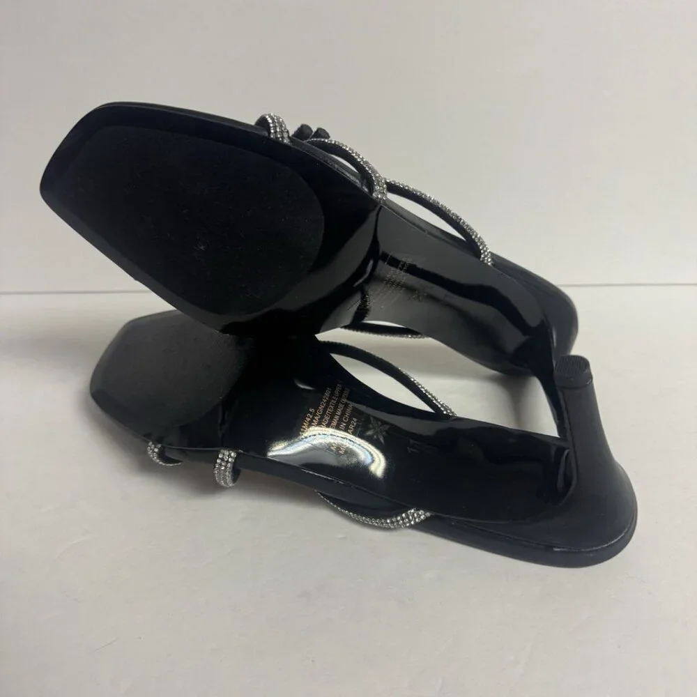 BCBGeneration Womens Selma Sandal Black Size 11M